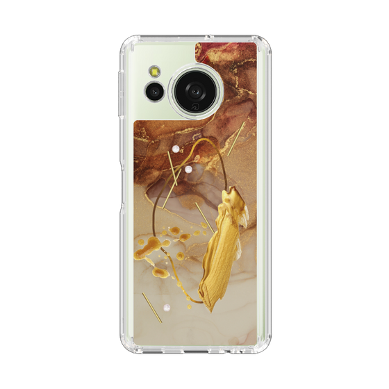 Slim Protection Case［ Marble Nuance Painting Brown ］