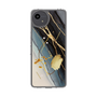 Slim Protection Case［ Marble Nuance Painting Black ］