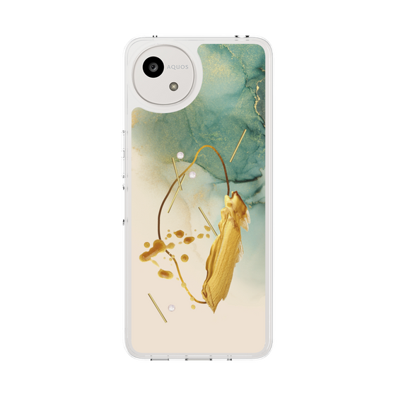 Slim Protection Case［ Marble Nuance Painting Green ］