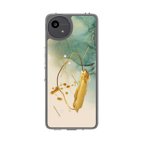 Slim Protection Case［ Marble Nuance Painting Green ］