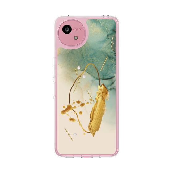 Slim Protection Case［ Marble Nuance Painting Green ］