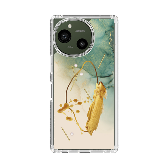 Slim Protection Case［ Marble Nuance Painting Green ］