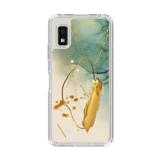 Slim Protection Case［ Marble Nuance Painting Green ］