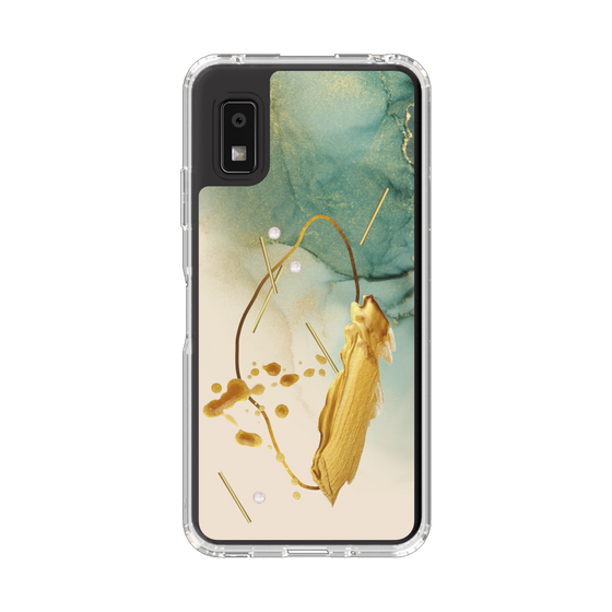 Slim Protection Case［ Marble Nuance Painting Green ］