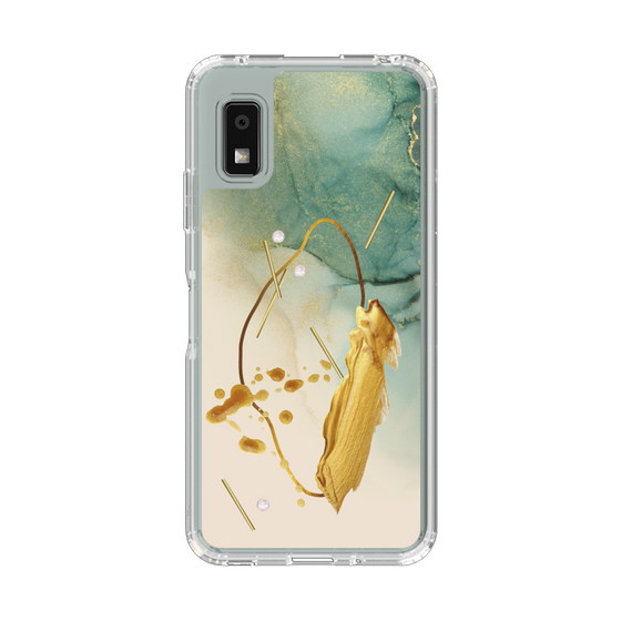 Slim Protection Case［ Marble Nuance Painting Green ］