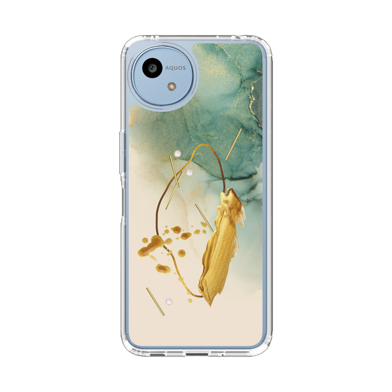 Slim Protection Case［ Marble Nuance Painting Green ］