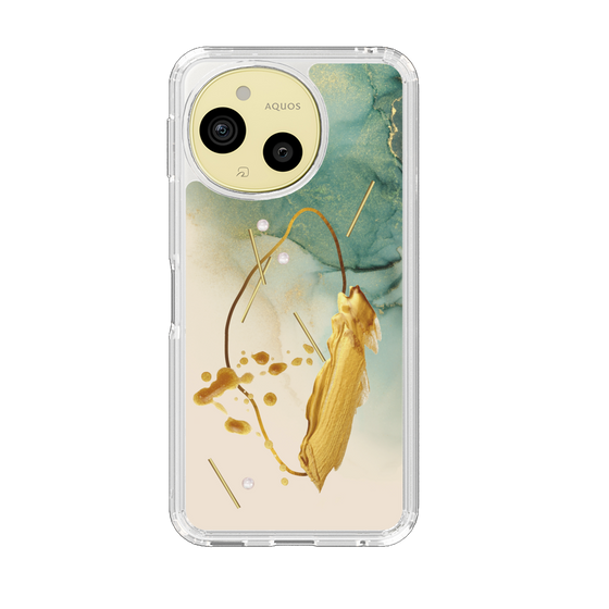 Slim Protection Case［ Marble Nuance Painting Green ］
