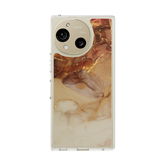 Slim Protection Case［ Marble Brown ］