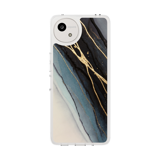 Slim Protection Case［ Marble Black ］