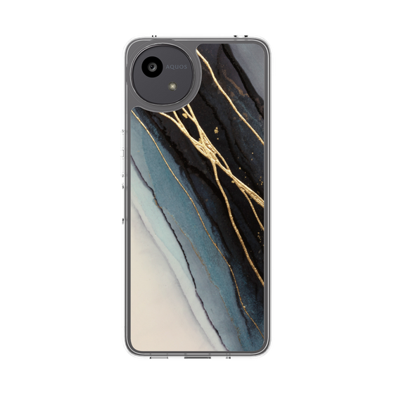 Slim Protection Case［ Marble Black ］