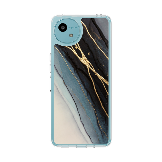 Slim Protection Case［ Marble Black ］