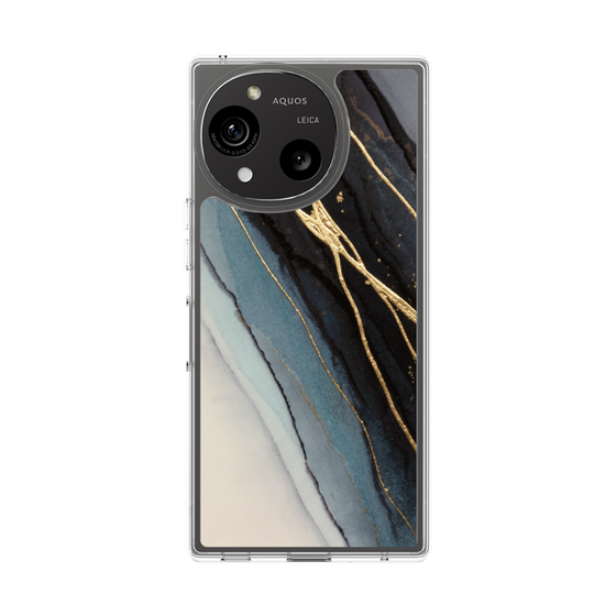 Slim Protection Case［ Marble Black ］