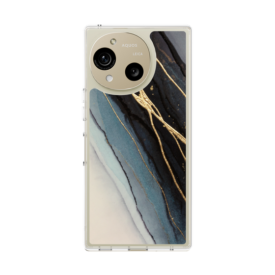 Slim Protection Case［ Marble Black ］