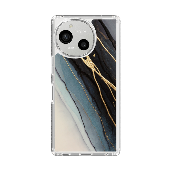 Slim Protection Case［ Marble Black ］