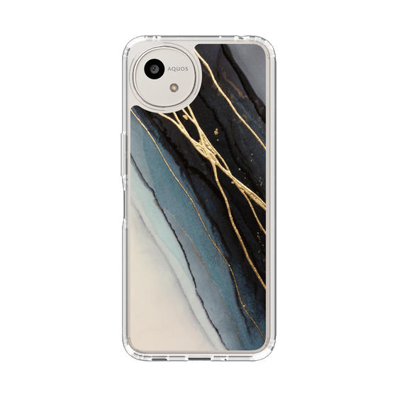 Slim Protection Case［ Marble Black ］