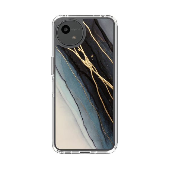 Slim Protection Case［ Marble Black ］