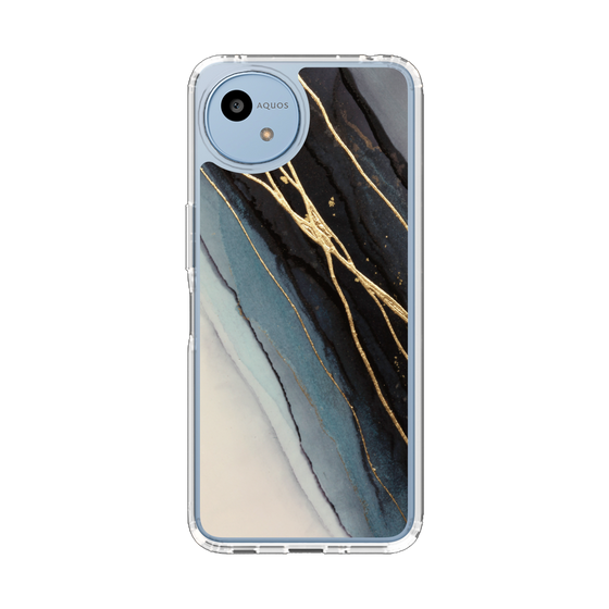 Slim Protection Case［ Marble Black ］