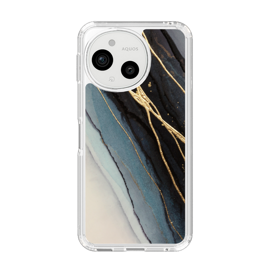 Slim Protection Case［ Marble Black ］