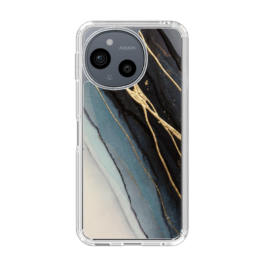 Slim Protection Case［ Marble Black ］