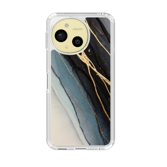 Slim Protection Case［ Marble Black ］