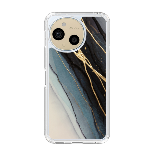 Slim Protection Case［ Marble Black ］