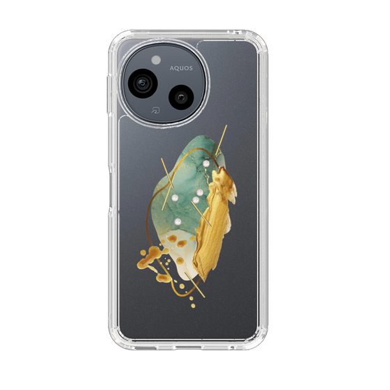 Slim Protection Case［ Nuance Painting Green ］