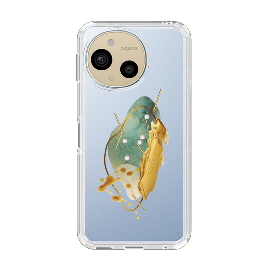 Slim Protection Case［ Nuance Painting Green ］