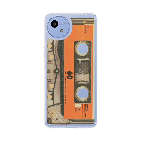 Slim Protection Case［ RETORO CASSETTE TAPE - Skeleton Orange ］