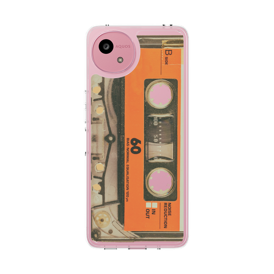 Slim Protection Case［ RETORO CASSETTE TAPE - Skeleton Orange ］