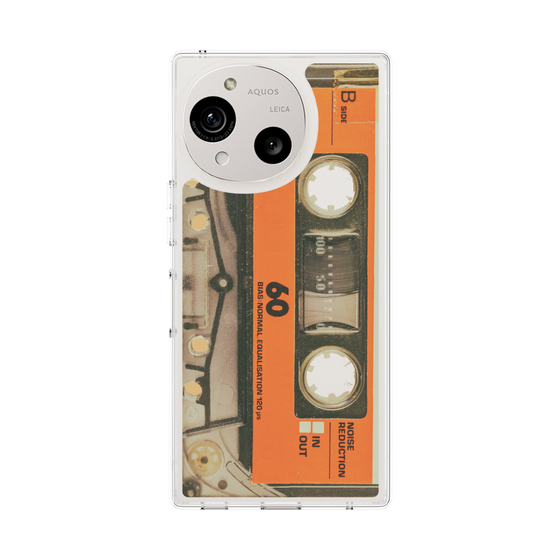 Slim Protection Case［ RETORO CASSETTE TAPE - Skeleton Orange ］