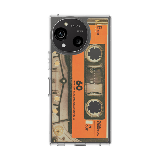 Slim Protection Case［ RETORO CASSETTE TAPE - Skeleton Orange ］