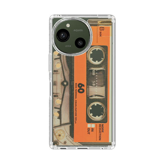 Slim Protection Case［ RETORO CASSETTE TAPE - Skeleton Orange ］