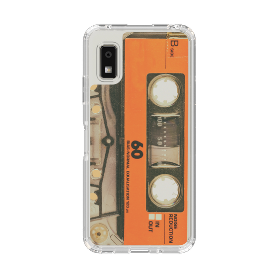Slim Protection Case［ RETORO CASSETTE TAPE - Skeleton Orange ］