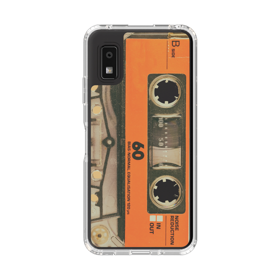 Slim Protection Case［ RETORO CASSETTE TAPE - Skeleton Orange ］
