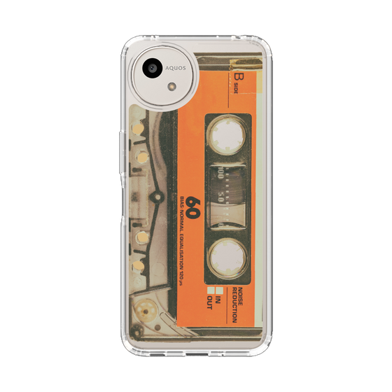 Slim Protection Case［ RETORO CASSETTE TAPE - Skeleton Orange ］