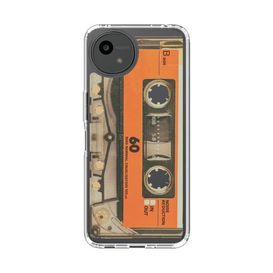 Slim Protection Case［ RETORO CASSETTE TAPE - Skeleton Orange ］
