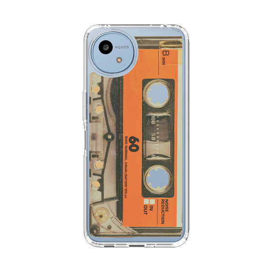 Slim Protection Case［ RETORO CASSETTE TAPE - Skeleton Orange ］