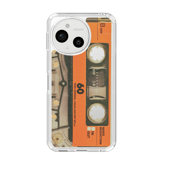 Slim Protection Case［ RETORO CASSETTE TAPE - Skeleton Orange ］