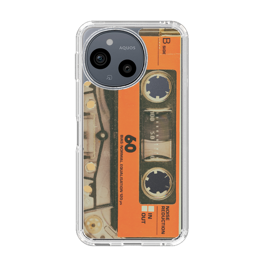 Slim Protection Case［ RETORO CASSETTE TAPE - Skeleton Orange ］