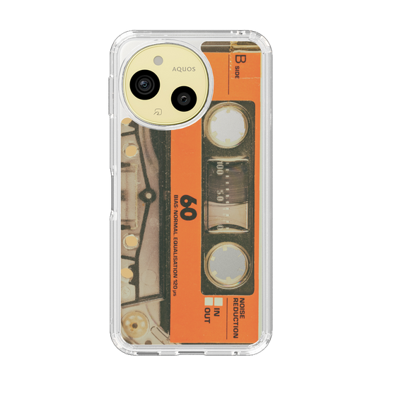 Slim Protection Case［ RETORO CASSETTE TAPE - Skeleton Orange ］