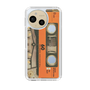 Slim Protection Case［ RETORO CASSETTE TAPE - Skeleton Orange ］