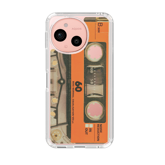 Slim Protection Case［ RETORO CASSETTE TAPE - Skeleton Orange ］