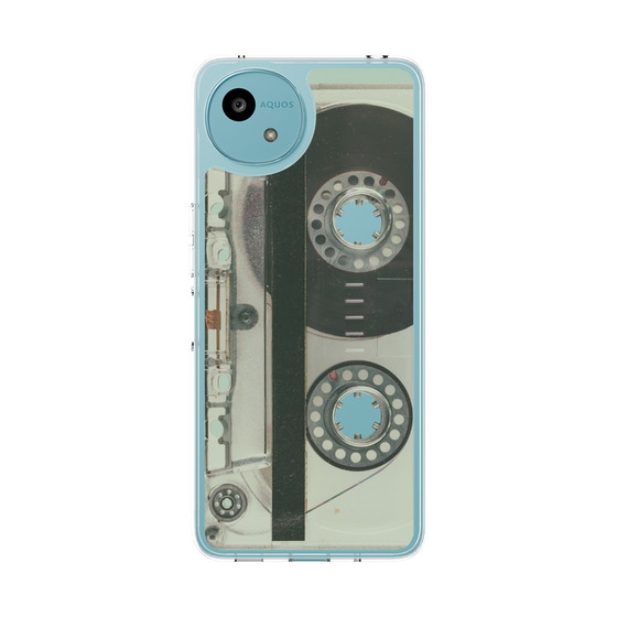 Slim Protection Case［ RETORO CASSETTE TAPE - Skeleton Blue ］