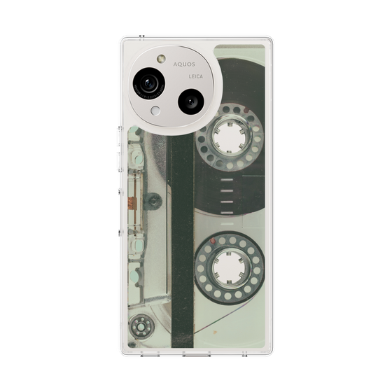 Slim Protection Case［ RETORO CASSETTE TAPE - Skeleton Blue ］