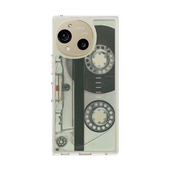 Slim Protection Case［ RETORO CASSETTE TAPE - Skeleton Blue ］