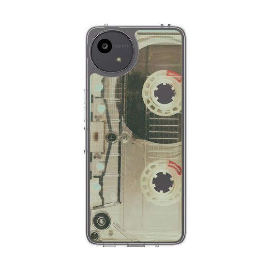 Slim Protection Case［ RETORO CASSETTE TAPE - Skeleton Red ］