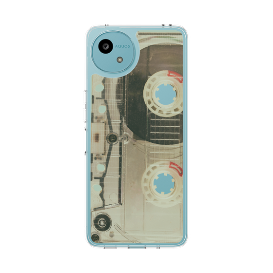 Slim Protection Case［ RETORO CASSETTE TAPE - Skeleton Red ］