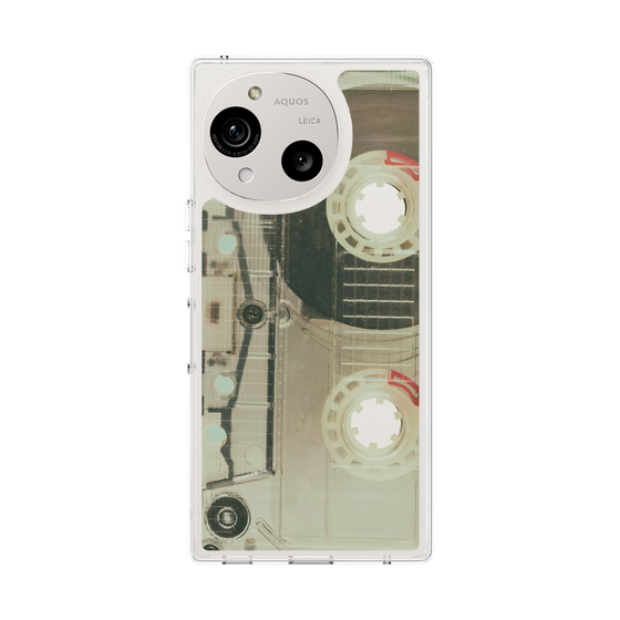 Slim Protection Case［ RETORO CASSETTE TAPE - Skeleton Red ］