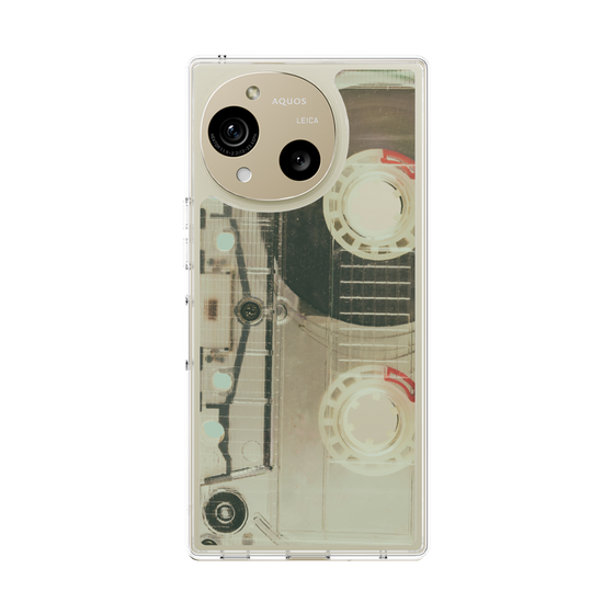 Slim Protection Case［ RETORO CASSETTE TAPE - Skeleton Red ］