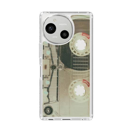 Slim Protection Case［ RETORO CASSETTE TAPE - Skeleton Red ］